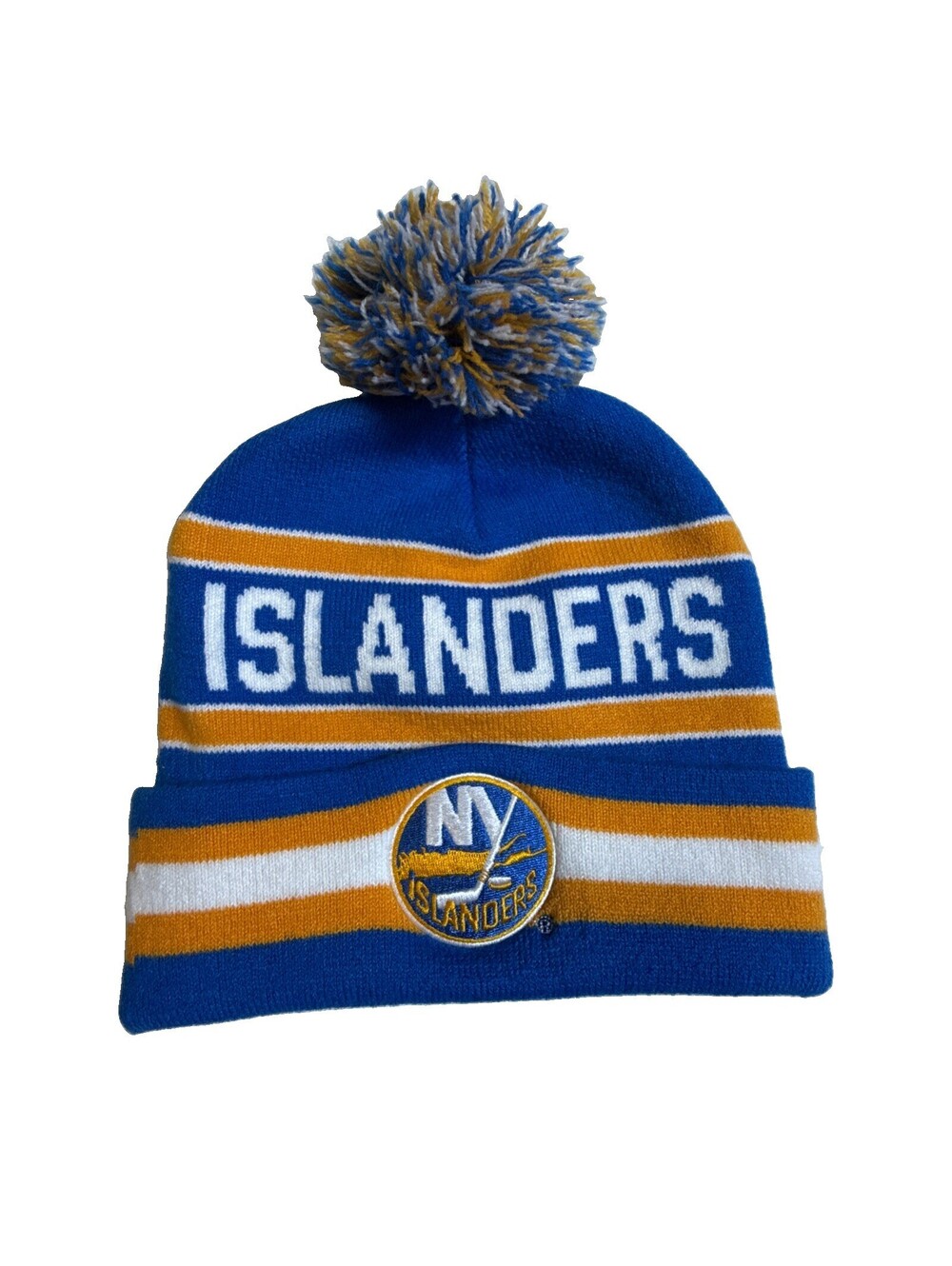 New York Islanders Fanatics Cuffed Knit Pom Beanie Hat Mint one size